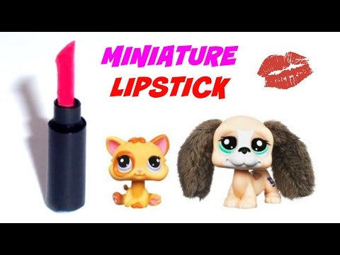 Miniature Doll Lipstick - DIY LPS Stuff &amp;amp; Dollhouse Crafts