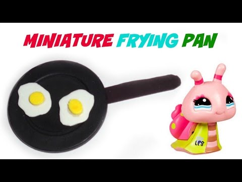 Miniature Dollhouse Frying Pan - DIY LPS Stuff, Crafts &amp;amp; Accessories