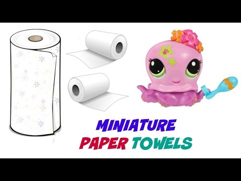 Miniature Dollhouse Paper Towels - DIY LPS Stuff, Crafts &amp;amp; Accessories