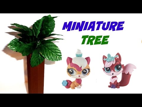 Miniature Dollhouse Tree - DIY LPS Crafts &amp;amp; Doll Crafts Tutorial