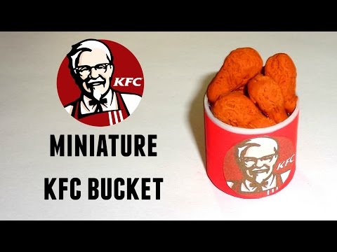 Miniature KFC Bucket - DIY LPS Crafts &amp;amp; Doll Crafts