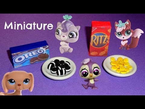 Miniature Oreos &amp;amp; Miniature Ritz Crackers - DIY LPS Crafts &amp;amp; Doll Crafts