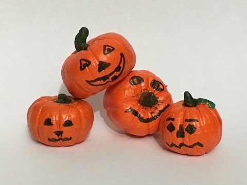 Miniature Pumpkin Tutorial | Clay Pumpkin tutorial | Happy Halloween