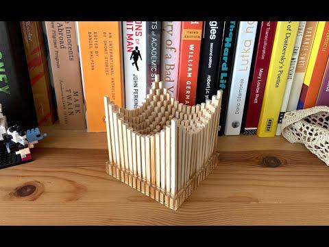 Miniature dowel rod sculptures