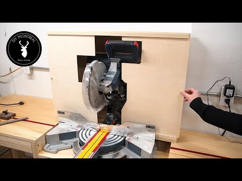 Miter Saw Dust Collection || Dust hood and Cyclone