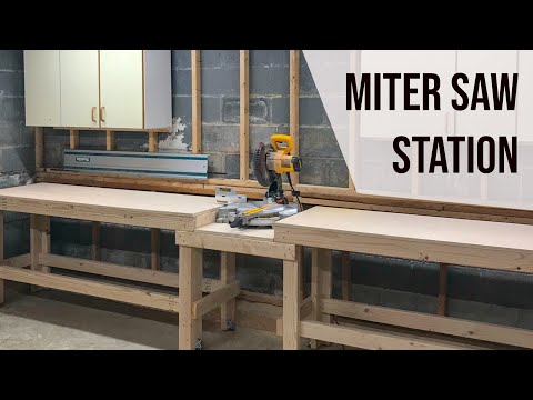 Miter Saw Station // Woodworking DIY