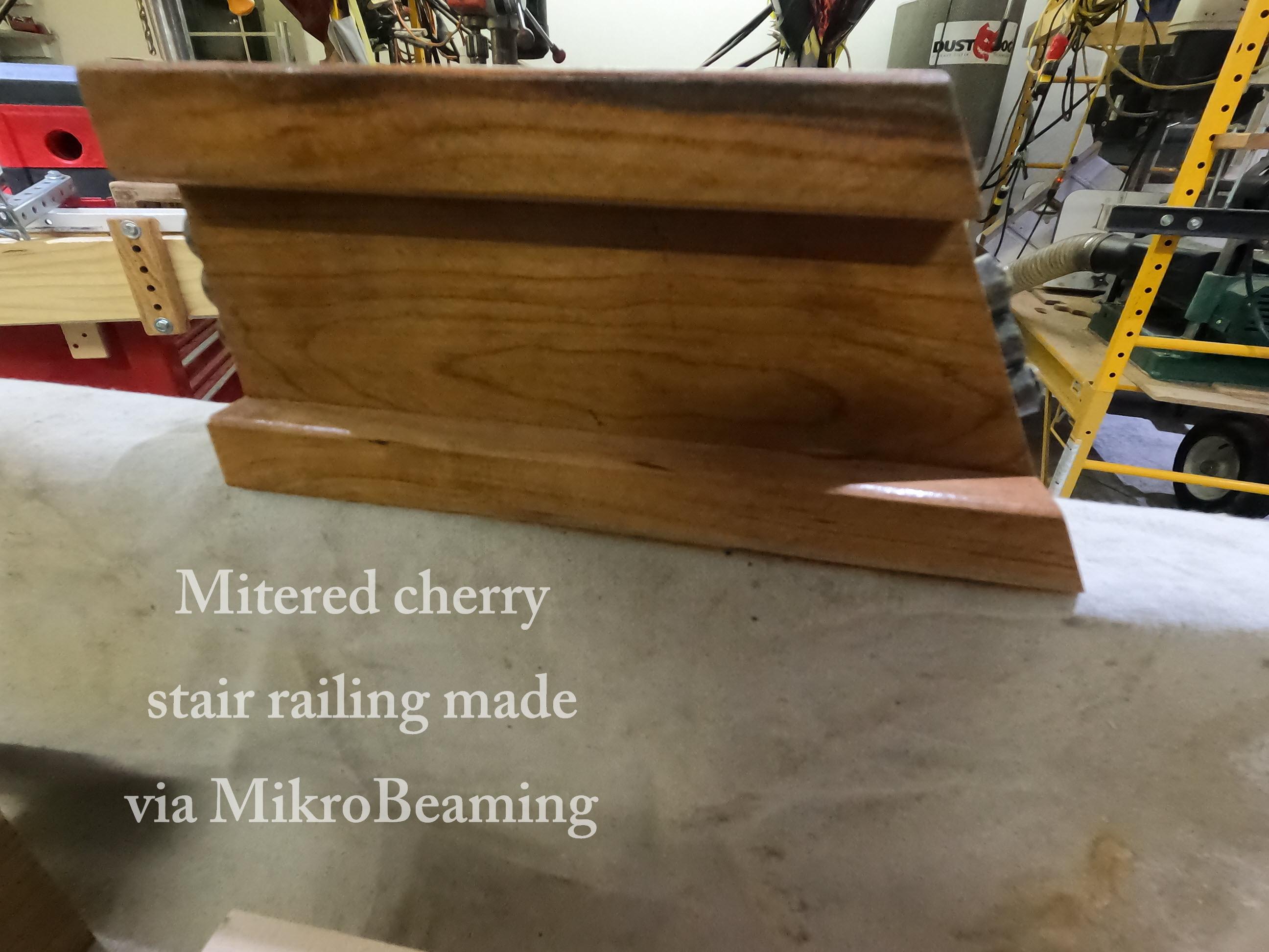 Mitered cherry railling made via MikroBeaming.JPG