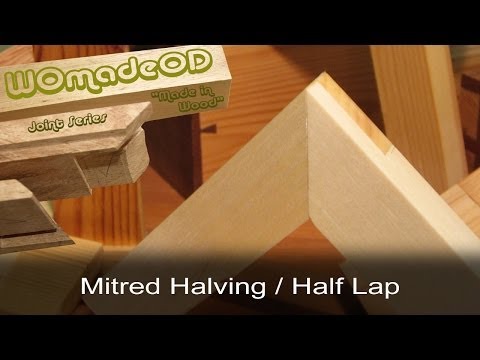 Mitred Halving Joint (a.k.a. Mitred Half Lap, Lapped Mitre Joint....)