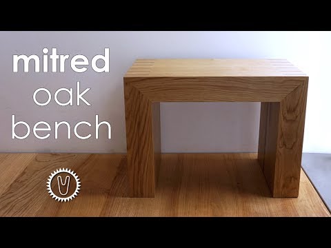 Mitred oak bench - how to make