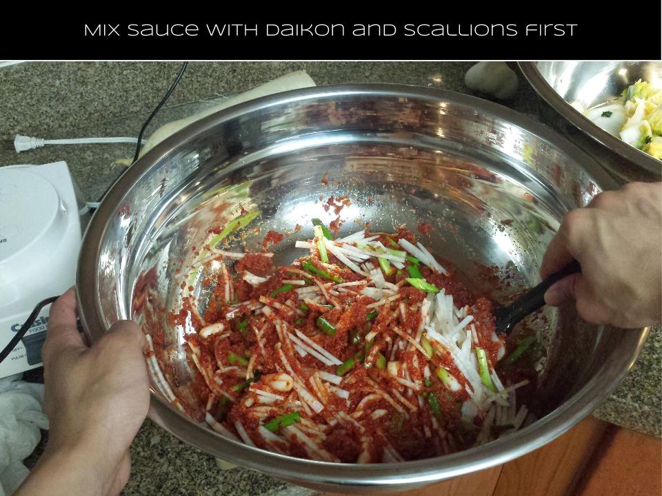 Mix sauce with daikon and scallions.jpg