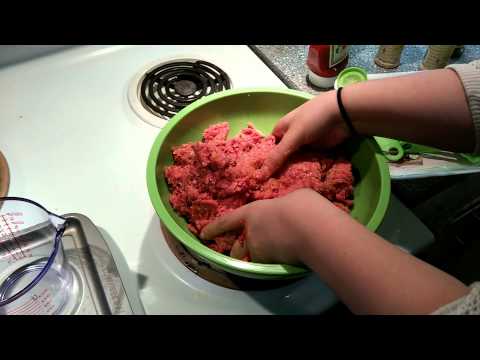 Mixing Ingredients For Meat Balls