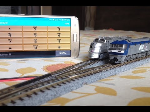 Mobile phoneDTMF controlled model train layout