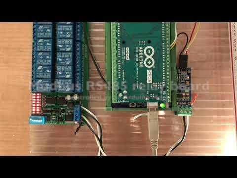 Modbus RS485 relay control