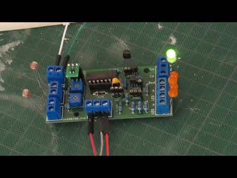 Model Railroad Tunnel Light Circuit Board Demo