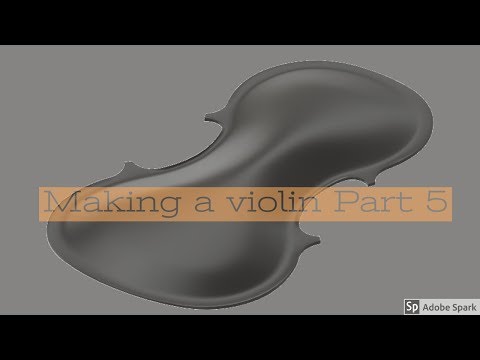 Modeling a Violin Top : Fusion 360 Sculpt