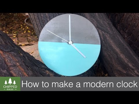 Modern Concrete Clock || How To