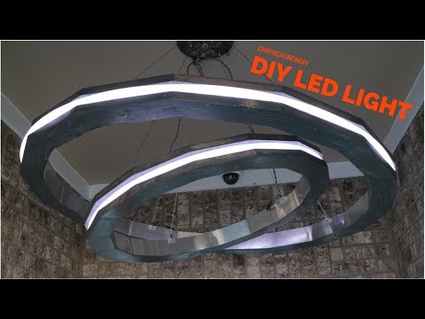 Modern DIY LED Rings Pendant Light