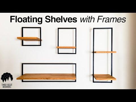 Modern Floating Shelves with Frames | Floating Ledges | How to Make