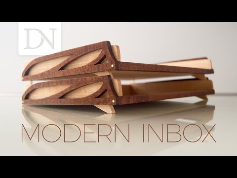 Modern Inbox // DIY Stackable Desk Trays