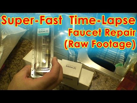 Moen Faucet Repair Time-Lapse (Raw Footage)