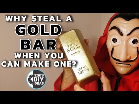 Money Heist - Steal a Gold Bar? Let's Make Wooden One Homemade | DIY Gold Bar