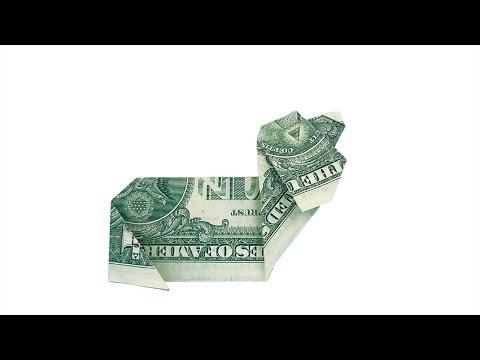 Money Origami Dog Tutorial