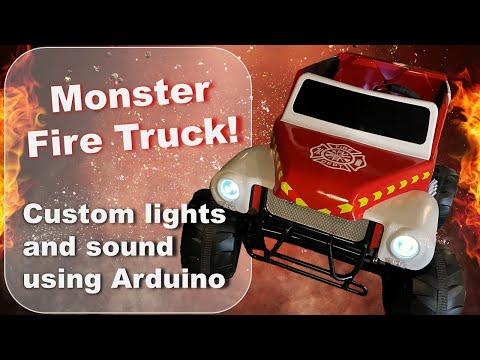 Monster Fire Truck From Salvaged Grave Digger !