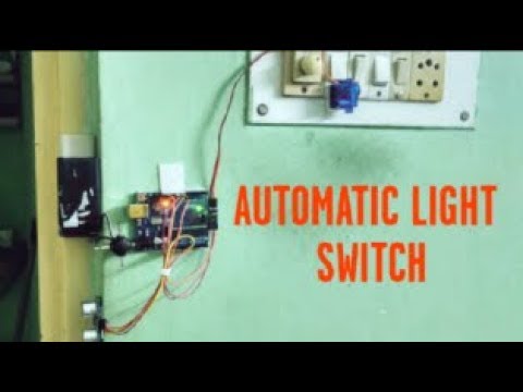 Motion sensor light switch || using servo