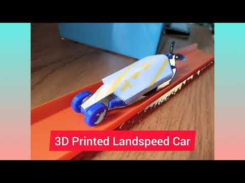 Motorized 3D Printed 1:43 Landspeed Car.