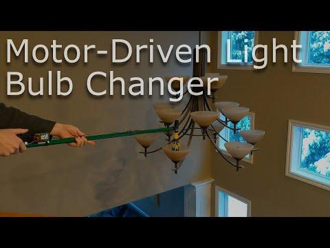 Motorized Light Bulb Changer