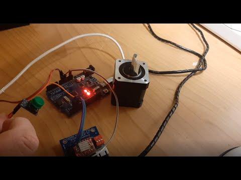 Move a Stepper Motor NEMA 17 to an Exact Position With a Button