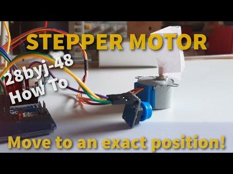 Move a stepper motor to an exact position