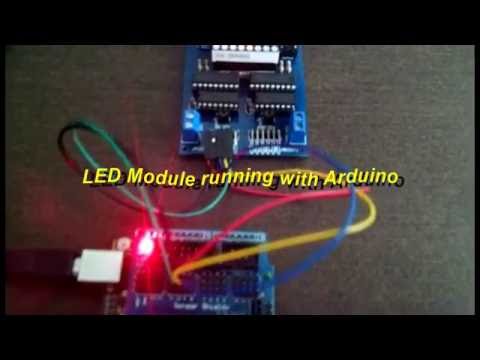 Multiple LED Display Module (Dot Matrix Test)