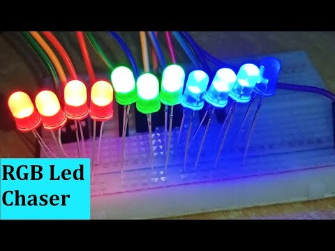 Multiple RGB Led Chaser Using Arduino Uno | Arduino Project