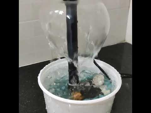 Mushroom water fountain