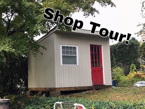 My $1000 Backyard Workshop shed | Built by 16 Year Old Shop Tour