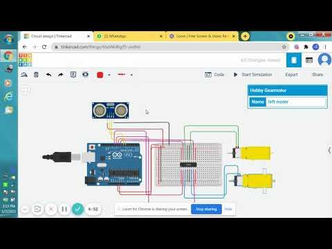 My virtual obstacle avoiding robot