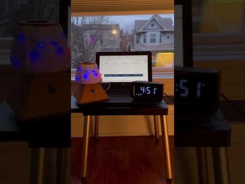 NASA asteroid display lamp turns on at sunset part 2