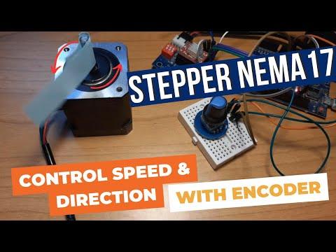 NEMA 17 Stepper Motor - Using Encoder for Controlling Speed &amp; Direction With Arduino