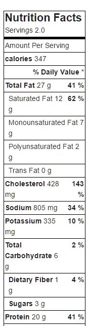 NUTRITION SCRAMBLED EGGS &amp; SAUSAGE.JPG