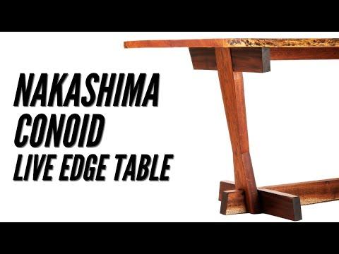 Nakashima Conoid Table | Live Edge Dining Table | Japanese Joinery