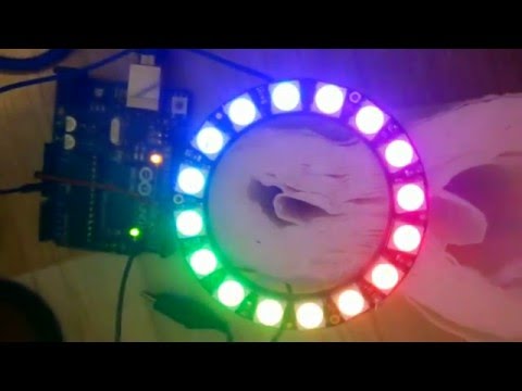 NeoPixel 16 Ring Test Ardunio