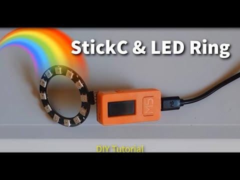 NeoPixels LED Ring Random Color &amp;amp; M5StickC ESP32