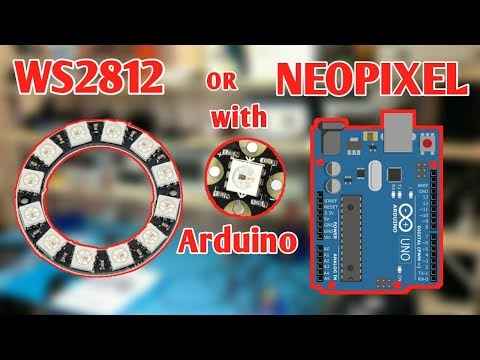 Neopixel ws2812 LED Strip or LED Ring 12bit with Arduino Tutorial