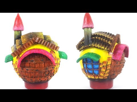 New Best out of Waste Craft Idea from Plastic Ball! - Fairy Doll House - DIY Crafts