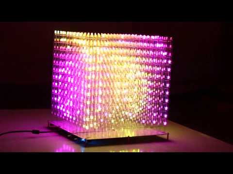 New Firmware New Animation for AuraCube 12x12x12 (RGB LED CUBE)