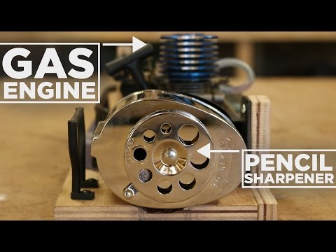 Nitro Engine Powered PENCIL Sharpener!