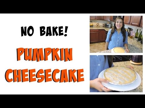 No Bake Pumpkin Cheesecake: Cinnamon Cream Topping | Cait Straight Up