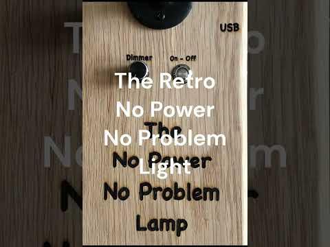 No Power No Problem Retro Desk Light