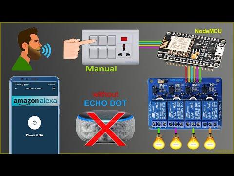 NodeMCU ESP8266 Alexa App Voice Control Home Automation System | IoT Projects 2021